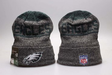 Eagles Team Logo Dark Gray Knit Hat YP