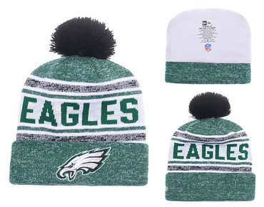 Eagles Team Logo Green Knit Hat YD