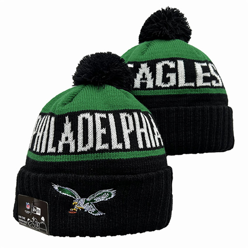 Eagles Team Logo Pom Knit Hat YD-1