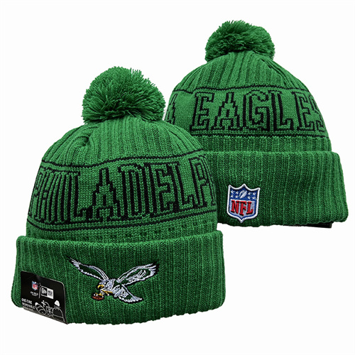 Eagles Team Logo Pom Knit Hat YD-2