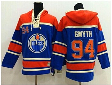 Edmonton Oilers #94 Ryan Smyth Light Blue Sawyer Hooded Sweatshirt Stitched NHL Jersey Edmonton Oilers #94 Ryan Smyth Light Blue Sawyer Hooded Sweatshirt Stitched NHL Jersey
