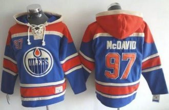 Edmonton Oilers #97 Connor McDavid Light Blue Sawyer Hooded Sweatshirt Stitched NHL Jersey Edmonton Oilers #97 Connor McDavid Light Blue Sawyer Hooded Sweatshirt Stitched NHL Jersey