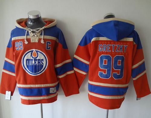 Edmonton Oilers #99 Wayne Gretzky Orange Sawyer Hooded Sweatshirt Stitched NHL Jersey Edmonton Oilers #99 Wayne Gretzky Orange Sawyer Hooded Sweatshirt Stitched NHL Jersey
