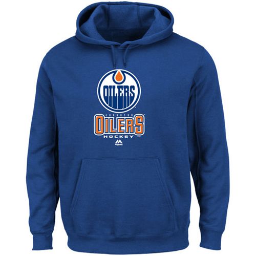 Edmonton Oilers Majestic Critical Victory VIII Fleece Hoodie Blue Edmonton Oilers Majestic Critical Victory VIII Fleece Hoodie Blue