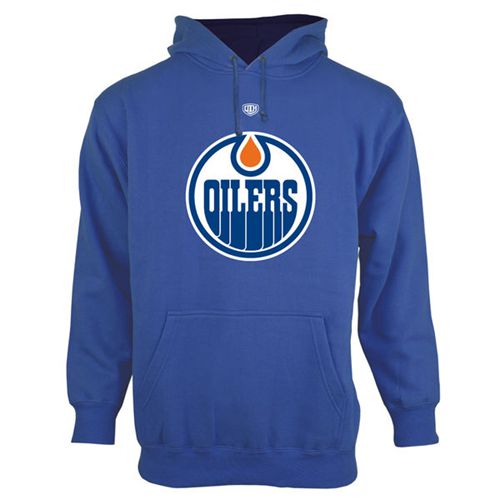 Edmonton Oilers Old Time Hockey Big Logo with Crest Pullover Hoodie Royal Blue Edmonton Oilers Old Time Hockey Big Logo with Crest Pullover Hoodie Royal Blue
