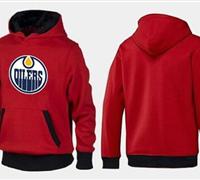 Edmonton Oilers Pullover Hoodie Red & Black Edmonton Oilers Pullover Hoodie Red & Black