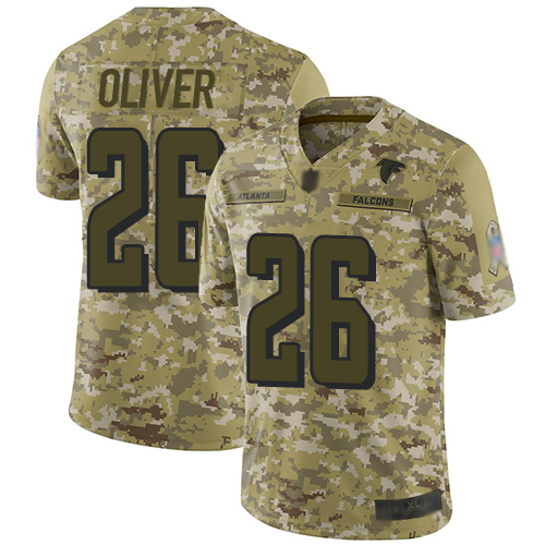 Falcons #26 Isaiah Oliver Camo Men's Stitched Football Limited 2018 Salute To Service Jersey Falcons #26 Isaiah Oliver Camo Men's Stitched Football Limited 2018 Salute To Service Jersey