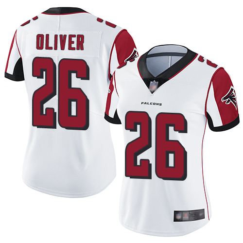 Falcons #26 Isaiah Oliver White Women's Stitched Football Vapor Untouchable Limited Jersey Falcons #26 Isaiah Oliver White Women's Stitched Football Vapor Untouchable Limited Jersey