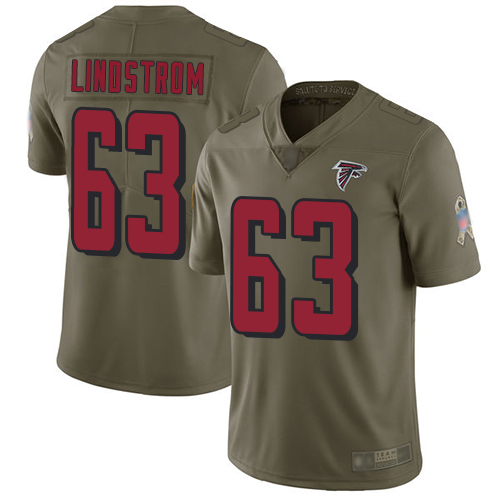 Falcons #63 Chris Lindstrom Olive Men's Stitched Football Limited 2017 Salute To Service Jersey Falcons #63 Chris Lindstrom Olive Men's Stitched Football Limited 2017 Salute To Service Jersey
