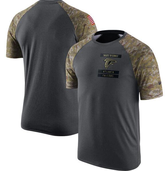 Falcons Anthracite Salute to Service Men's Short Sleeve T-Shirt Falcons Anthracite Salute to Service Men's Short Sleeve T-Shirt