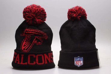 Falcons Big Logo Black Knit Hat YP