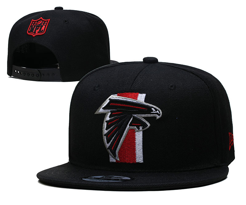 Falcons Black Snapback Hat --YD