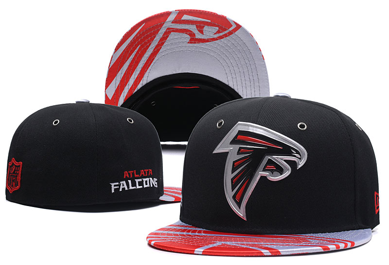 Falcons Team Logo Black Fitted Hat LX