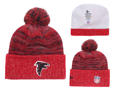 Falcons Team Logo Red Knit Hat YD