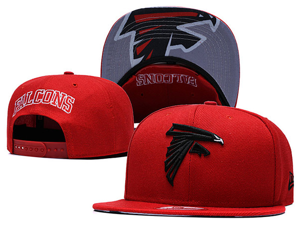 Falcons Team Logos Adjustable Red Hat GS 2