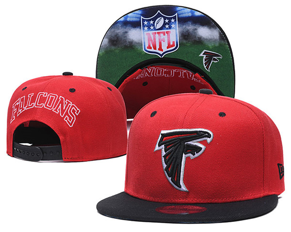 Falcons Team Logos Adjustable Red Hat GS