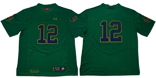 Fighting Irish #12 Ian Book Green Limited Stitched NCAA Jersey Fighting Irish #12 Ian Book Green Limited Stitched NCAA Jersey