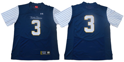 Fighting Irish #3 Joe Montana Navy Strip Limited Shamrock Series Stitched NCAA Jersey Fighting Irish #3 Joe Montana Navy Strip Limited Shamrock Series Stitched NCAA Jersey