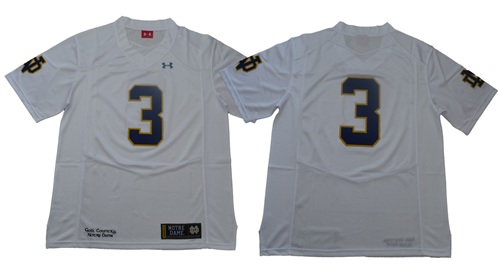 Fighting Irish #3 Joe Montana White Limited Stitched NCAA Jersey Fighting Irish #3 Joe Montana White Limited Stitched NCAA Jersey
