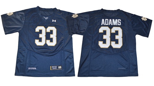 Fighting Irish #33 Josh Adams Navy Blue Under Armour Stitched NCAA Jersey Fighting Irish #33 Josh Adams Navy Blue Under Armour Stitched NCAA Jersey