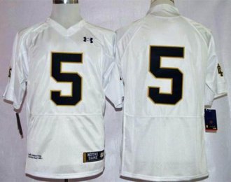 Fighting Irish #5 Everett Golson White Shamrock Series Stitched NCAA Jersey Fighting Irish #5 Everett Golson White Shamrock Series Stitched NCAA Jersey