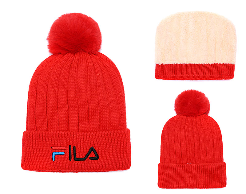 Fila Fresh Logo Red Fashion Sport Knit Hat SG Fila Fresh Logo Red Fashion Sport Knit Hat SG