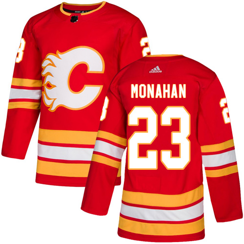 Flames #23 Sean Monahan Red Alternate Authentic Stitched Hockey Jersey Flames #23 Sean Monahan Red Alternate Authentic Stitched Hockey Jersey