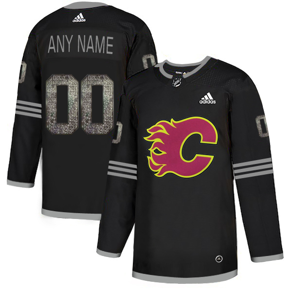 Flames Black Shadow Logo Print Men's Customized Adidas Jersey Flames Black Shadow Logo Print Men's Customized Adidas Jersey