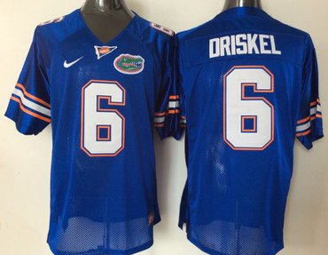 Florida Gators 6 Jeff Driskel Blue College Football Jersey