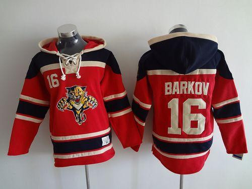 Florida Panthers #16 Aleksander Barkov Red Sawyer Hooded Sweatshirt Stitched NHL jersey Florida Panthers #16 Aleksander Barkov Red Sawyer Hooded Sweatshirt Stitched NHL jersey