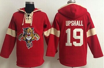 Florida Panthers #19 Scottie Upshall Red Pullover NHL Hoodie Florida Panthers #19 Scottie Upshall Red Pullover NHL Hoodie