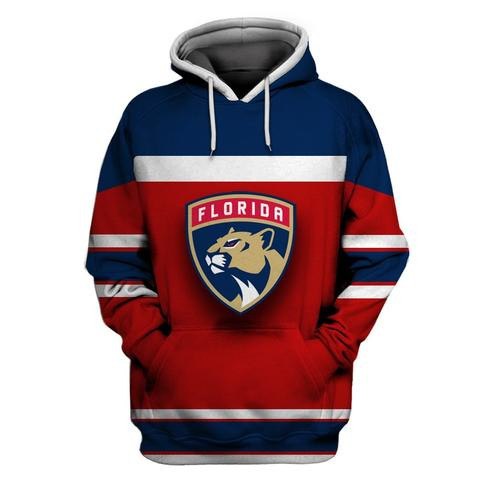 Florida Panthers Red Navy All Stitched Hooded Sweatshirt Florida Panthers Red Navy All Stitched Hooded Sweatshirt