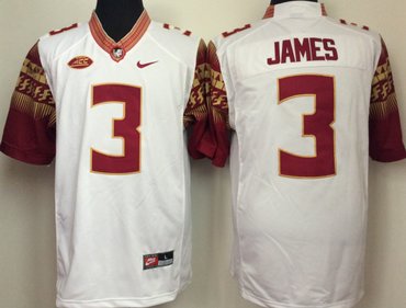Florida State Seminoles 3 Derwin James White College Football Jersey