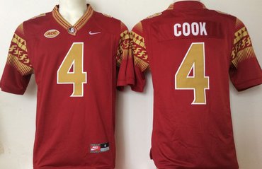 Florida State Seminoles 4 Dalvin Cook Red College Football Jersey