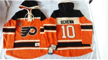 Flyers #10 Brayden Schenn Orange Sawyer Hooded Sweatshirt Stitched NHL Jersey Flyers #10 Brayden Schenn Orange Sawyer Hooded Sweatshirt Stitched NHL Jersey