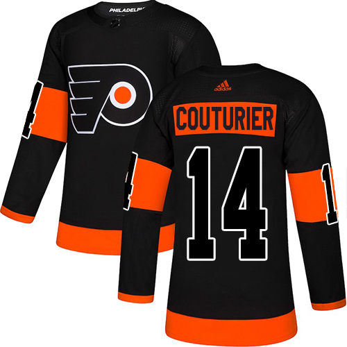 Flyers #14 Sean Couturier Black Alternate Authentic Stitched Hockey Jersey Flyers #14 Sean Couturier Black Alternate Authentic Stitched Hockey Jersey