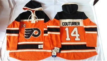 Flyers #14 Sean Couturier Orange Sawyer Hooded Sweatshirt Stitched NHL Jersey Flyers #14 Sean Couturier Orange Sawyer Hooded Sweatshirt Stitched NHL Jersey