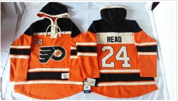 Flyers #24 Matt Read Orange Sawyer Hooded Sweatshirt Stitched NHL Jersey Flyers #24 Matt Read Orange Sawyer Hooded Sweatshirt Stitched NHL Jersey