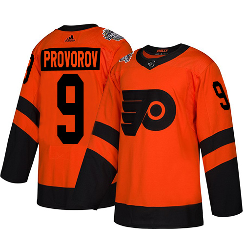 Flyers #9 Ivan Provorov Orange Authentic 2019 Stadium Series Stitched Hockey Jersey Flyers #9 Ivan Provorov Orange Authentic 2019 Stadium Series Stitched Hockey Jersey