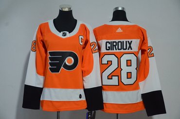Flyers 28 Claude Giroux Orange Women Adidas Jersey Flyers 28 Claude Giroux Orange Women Adidas Jersey
