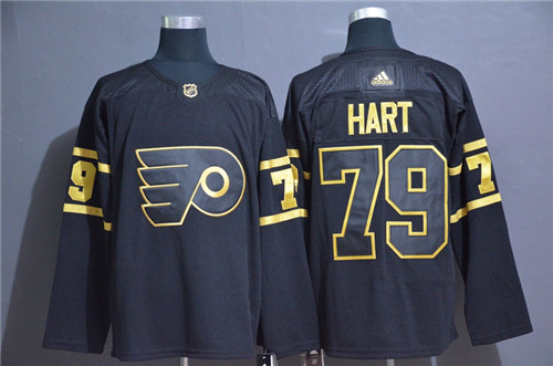Flyers 79 Carter Hart Black Gold Adidas Jersey Flyers 79 Carter Hart Black Gold Adidas Jersey