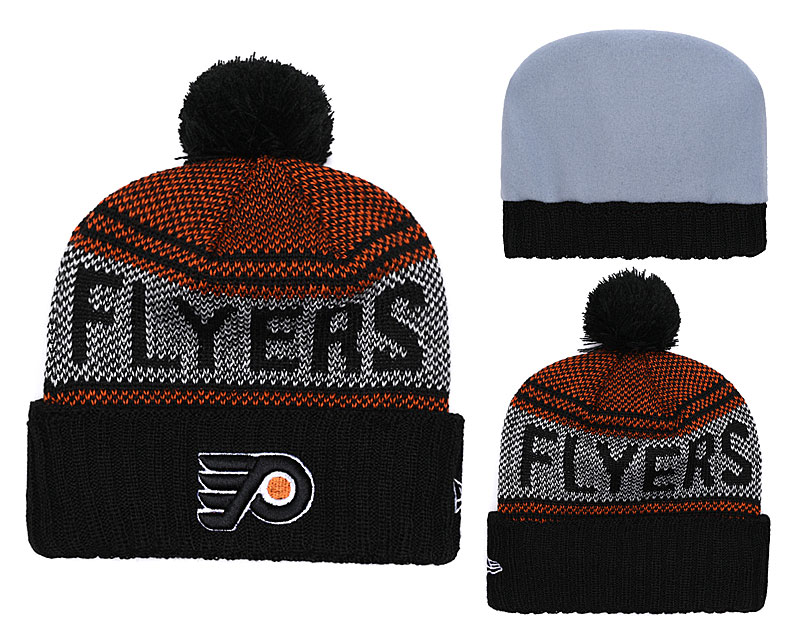 Flyers Team Logo Black Knit Hat YD