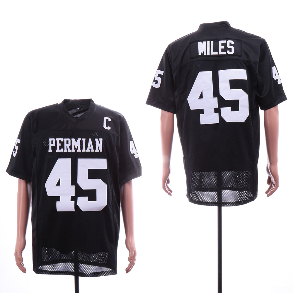 Friday Night Lights 45 Bobbie Miles Black Movie Football Jersey Friday Night Lights 45 Bobbie Miles Black Movie Football Jersey
