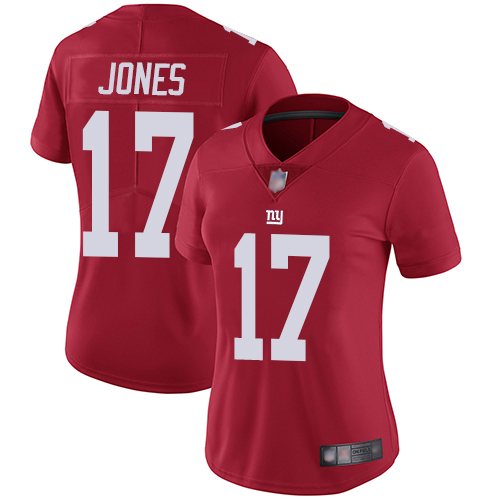 Giants #17 Daniel Jones Red Alternate Women's Stitched Football Vapor Untouchable Limited Jersey Giants #17 Daniel Jones Red Alternate Women's Stitched Football Vapor Untouchable Limited Jersey