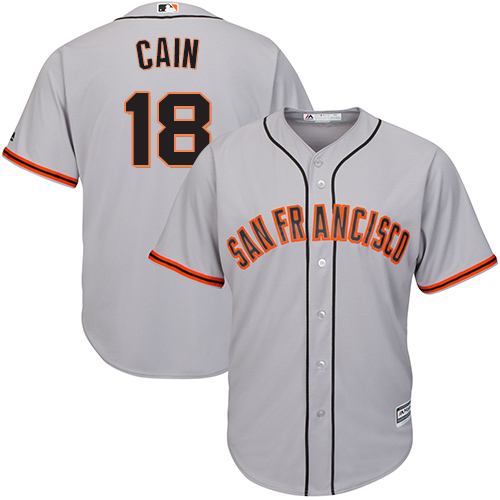 Giants #18 Matt Cain Grey Road Cool Base Stitched Youth MLB Jersey Giants #18 Matt Cain Grey Road Cool Base Stitched Youth MLB Jersey