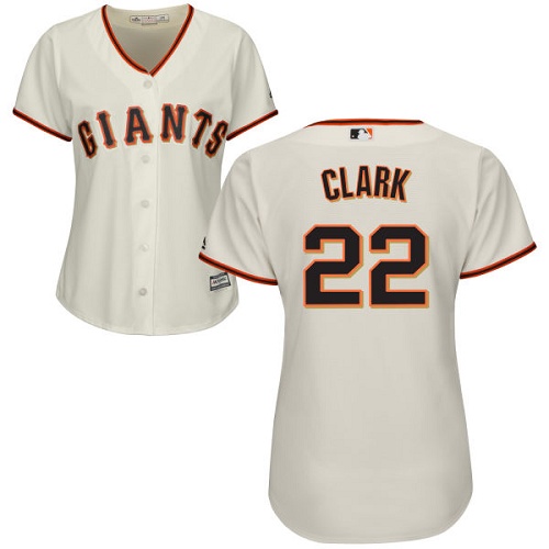 Giants #22 Will Clark Cream Home Women's Stitched MLB Jersey Giants #22 Will Clark Cream Home Women's Stitched MLB Jersey