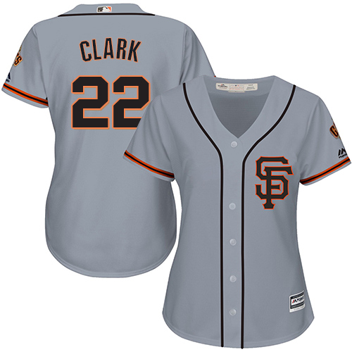 Giants #22 Will Clark Grey Road 2 Women's Stitched MLB Jersey Giants #22 Will Clark Grey Road 2 Women's Stitched MLB Jersey