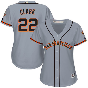 Giants #22 Will Clark Grey Road Women's Stitched MLB Jersey Giants #22 Will Clark Grey Road Women's Stitched MLB Jersey