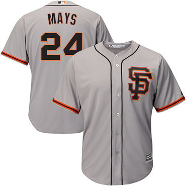 Giants #24 Willie Mays Grey Road 2 Cool Base Stitched Youth MLB Jersey Giants #24 Willie Mays Grey Road 2 Cool Base Stitched Youth MLB Jersey