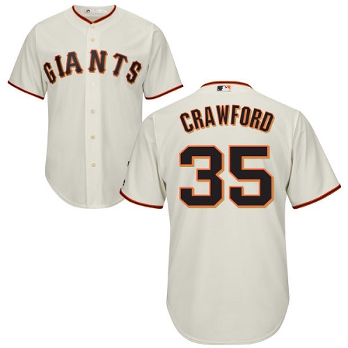 Giants #35 Brandon Crawford Cream Cool Base Stitched Youth MLB Jersey Giants #35 Brandon Crawford Cream Cool Base Stitched Youth MLB Jersey